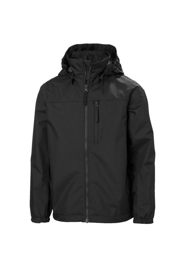 Dziecięca kurtka wodoodporna Helly Hansen Crew. Kolor: czarny. Styl: młodzieżowy. Sport: żeglarstwo