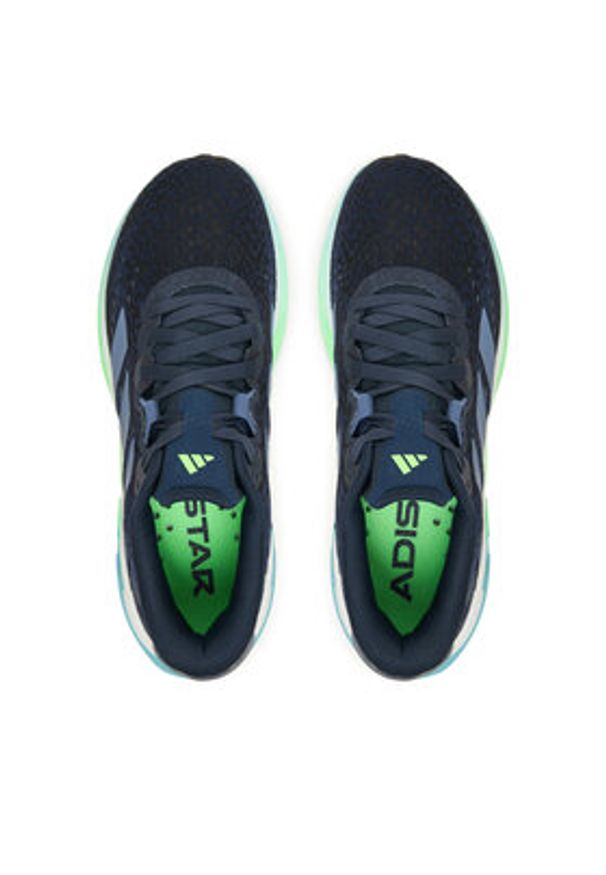 Adidas - adidas Buty do biegania adistar 4 JR0310 Granatowy. Kolor: niebieski. Materiał: materiał