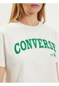 Converse T-Shirt W Retro Chuck Cropped Tee 10027151-A03 Écru Regular Fit. Materiał: bawełna. Styl: retro #4
