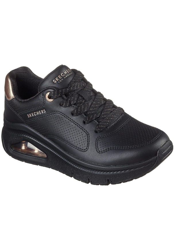 skechers - Adidasy Skechers Uno Icon - Idolized Air, Kobiety. Kolor: czarny. Materiał: syntetyk, materiał. Sport: fitness