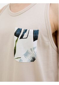 Jack & Jones Tank top Hawaii 12269321 Beżowy Standard Fit. Kolor: beżowy. Materiał: bawełna #7