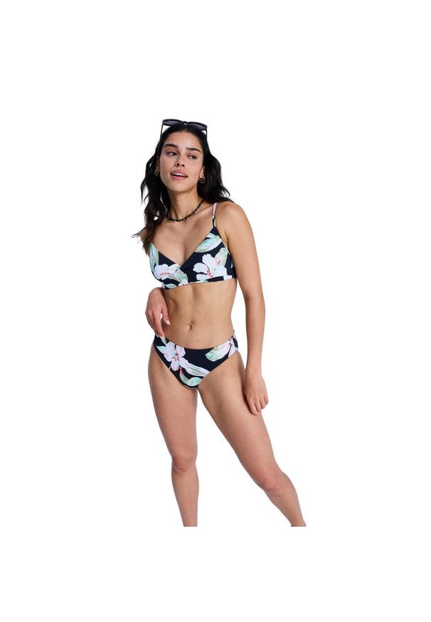 Roxy - Majtki bikini hipster dla Kobiety PRINTED ESSENTIALS Czarny. Kolor: czarny. Materiał: poliester, elastan, tkanina