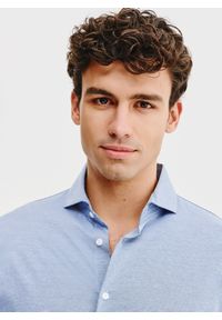 Pako Lorente - PAKO LORENTE – Bawełniana koszula męska w kolorze niebieskim. Kolor: niebieski. Materiał: bawełna #5