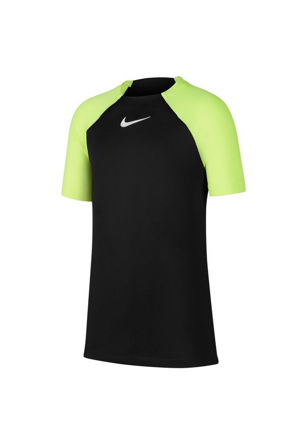 Koszulka piłkarska chłopięca Nike DF Academy Pro SS Top K JR. Kolor: czarny. Długość rękawa: krótki rękaw. Długość: krótkie. Sport: piłka nożna