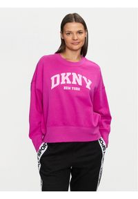 DKNY Sport Bluza DP4T9944 Różowy Loose Fit. Kolor: różowy. Materiał: syntetyk. Styl: sportowy #1