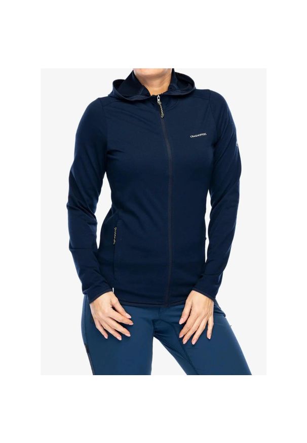 CRAGHOPPERS - Bluza damska Craghoppers NosiLife Afia Hooded Jacket. Kolor: niebieski. Sport: turystyka piesza