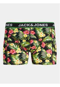 Jack & Jones - Jack&Jones Komplet 3 par bokserek Flowers 12250612 Czarny. Kolor: czarny. Materiał: bawełna #8