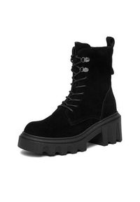 Badura Trzewiki C-WFA3112-1Z Czarny. Kolor: czarny. Materiał: zamsz, skóra #5