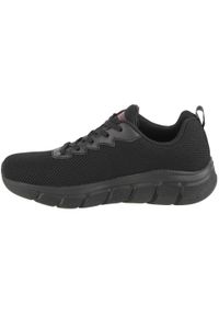 skechers - Męskie BOBS B FLEX CHILL EDGE Sneakersy Czarny. Zapięcie: bez zapięcia. Kolor: czarny. Materiał: materiał. Szerokość cholewki: normalna. Model: Skechers Sport