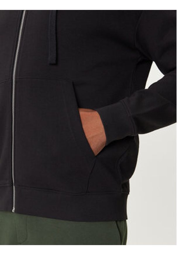 Hugo - HUGO Bluza Dapozip 50548651 Czarny Relaxed Fit. Kolor: czarny. Materiał: bawełna