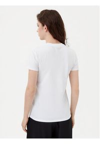 Karl Lagerfeld - KARL LAGERFELD T-Shirt A1W17078 Biały Regular Fit. Typ kołnierza: dekolt w karo. Kolor: biały. Materiał: bawełna #4
