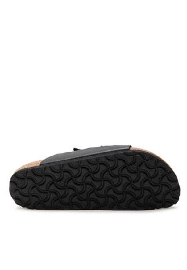 Birkenstock Klapki Florida 53013 Czarny. Kolor: czarny. Materiał: skóra