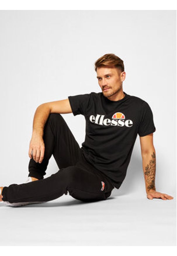 Ellesse T-Shirt Albany Tee SGS03237 Czarny Regular Fit. Kolor: czarny. Materiał: bawełna