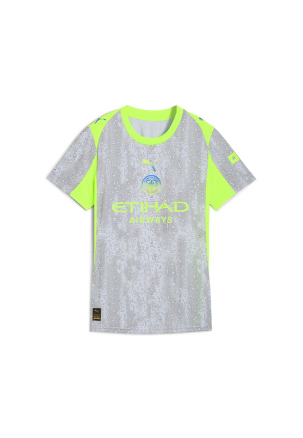 Puma - Damska trzecia koszulka Manchester City 25/26 PUMA Cool Weather Pro Green Blue. Kolor: zielony, niebieski, wielokolorowy. Sport: piłka nożna