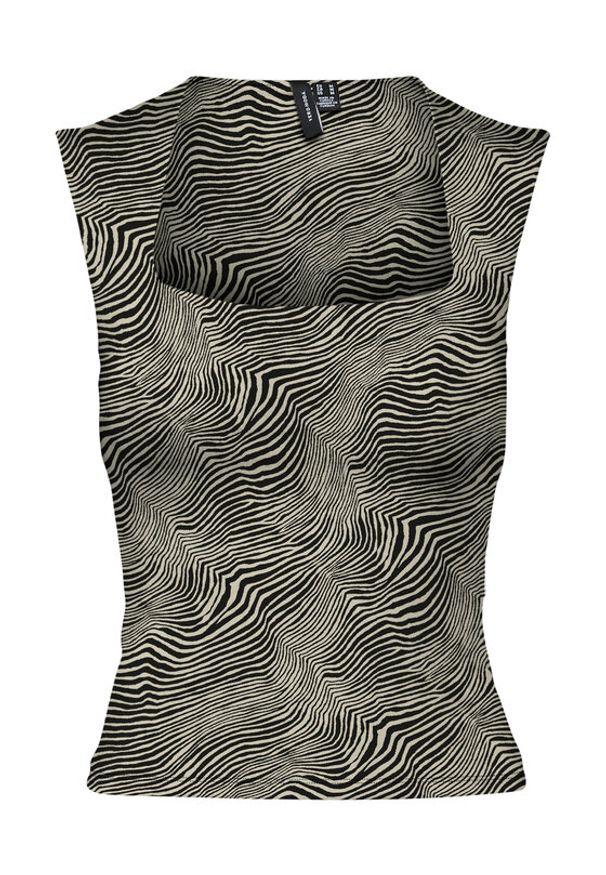 Vero Moda Top Million 10312751 Beżowy Slim Fit. Kolor: beżowy. Materiał: syntetyk