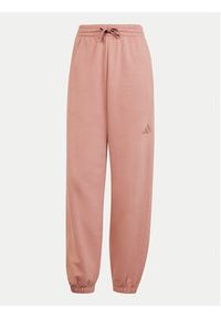 Adidas - adidas Spodnie dresowe ALL SZN French Terry JD4721 Różowy Loose Fit. Kolor: różowy. Materiał: bawełna #3