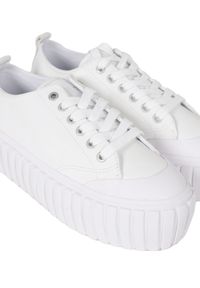 Diesel Sneakersy "S-Hanami" | Y02828 PR013 | Kobieta | Biały. Okazja: na spotkanie biznesowe. Kolor: biały. Materiał: skóra. Obcas: na platformie #3