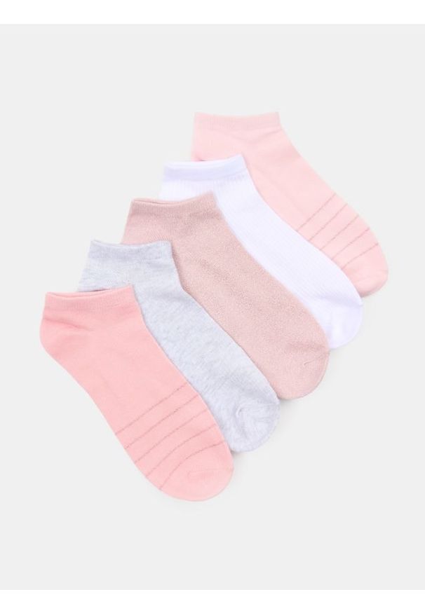 Sinsay - Prążkowane skarpetki 5 pack - wielobarwny. Materiał: prążkowany