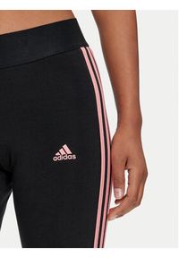 Adidas - adidas Legginsy 3 Stripes JH3715 Czarny Slim Fit. Kolor: czarny. Materiał: bawełna