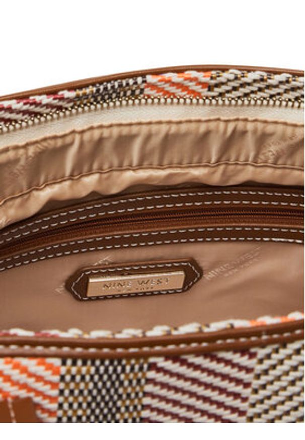 Nine West Torebka Lilla3 Brązowy. Kolor: brązowy