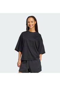 Adidas - Koszulka Soft Lux Loose. Kolor: czarny. Sport: fitness #1
