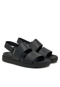 Calvin Klein Sandały Flat Adj Sandal Eyelet HW0HW02488 Czarny. Kolor: czarny. Materiał: skóra #5