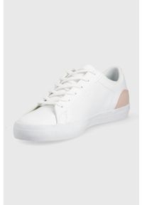 Lacoste sneakersy LEROND BL 21 1 kolor biały. Nosek buta: okrągły. Zapięcie: sznurówki. Kolor: biały. Materiał: guma. Sport: bieganie #4