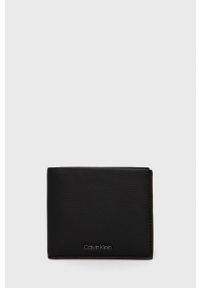 Calvin Klein Portfel męski kolor czarny. Kolor: czarny. Materiał: materiał. Wzór: gładki