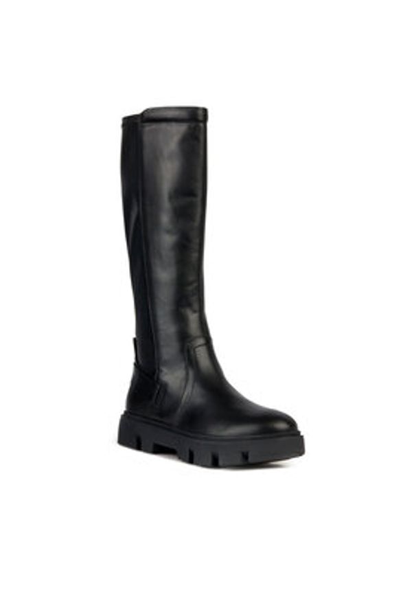 Geox Kozaki D Vilde D36UAA 085KB C9999 Czarny. Kolor: czarny. Materiał: skóra