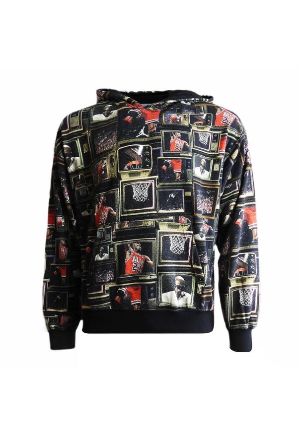 Bluza męska z kapturem Air Jordan Brooklyn Fleece Printed Pullover HV0552-010. Typ kołnierza: kaptur. Kolor: czarny. Sport: koszykówka