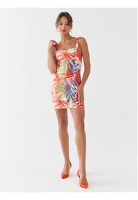 Guess Sukienka letnia W3YK59 W93C2 Kolorowy Slim Fit. Materiał: bawełna. Wzór: kolorowy. Sezon: lato #6
