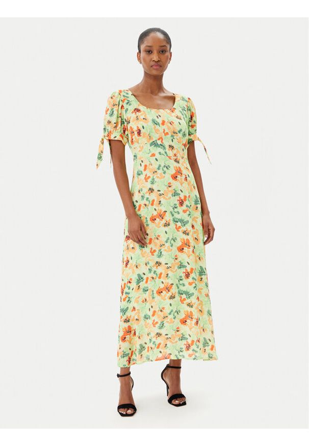 French Connection Sukienka codzienna 71YCU Zielony Regular Fit. Okazja: na co dzień. Kolor: zielony. Materiał: wiskoza. Typ sukienki: proste. Styl: casual