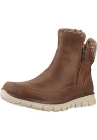 skechers - SKECHERS SYNERGY - LOVELY COL Brązowy. Kolor: brązowy. Materiał: skóra ekologiczna, materiał. Styl: sportowy #1