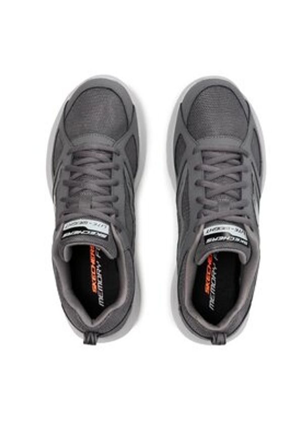 skechers - Skechers Sneakersy Fallford 58363/CCBK Szary. Kolor: szary. Materiał: materiał