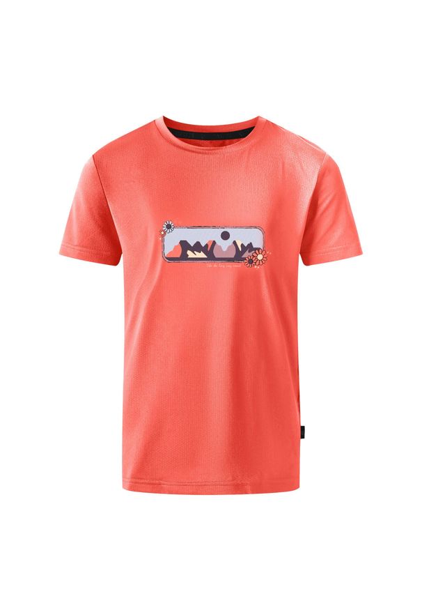 DARE 2B - T-shirt Dziecięca Z Górą Amuse II. Kolor: różowy. Sport: turystyka piesza