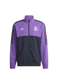 Adidas - Real Madrid Condivo 22 Presentation Jacket. Kolor: fioletowy, niebieski, wielokolorowy. Materiał: materiał