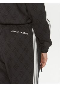 Replay Spodnie dresowe W8115.000.74934 Czarny Regular Fit. Kolor: czarny. Materiał: syntetyk #3