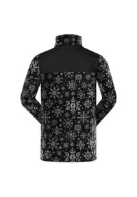 ALPINE PRO - Bluza męska polarowa ciepła Alpine Pro Eflin. Kolor: czarny. Materiał: polar. Sport: wspinaczka, turystyka piesza
