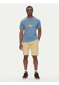 Quiksilver T-Shirt EQYZT08056 Niebieski Regular Fit. Kolor: niebieski. Materiał: bawełna #5