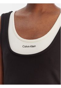 Calvin Klein Jeans Sukienka codzienna LV047E220G Czarny Slim Fit. Okazja: na co dzień. Kolor: czarny. Materiał: wiskoza. Typ sukienki: proste. Styl: casual #2