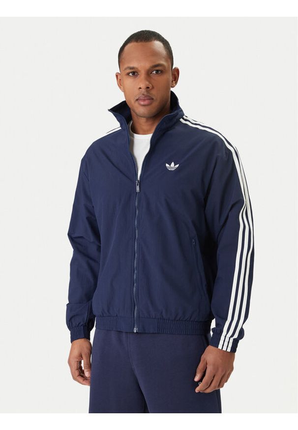 Adidas - adidas Bluza Firebird KE1365 Granatowy Regular Fit. Kolor: niebieski. Materiał: syntetyk