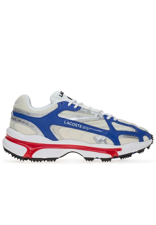 Buty Lacoste Athleisure L003 2K24 747SMA0013-5T9 - multikolor. Zapięcie: sznurówki. Kolor: wielokolorowy. Materiał: materiał, syntetyk, tkanina, guma, skóra. Szerokość cholewki: normalna