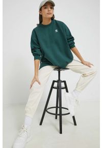 adidas Originals bluza Always Original damska kolor zielony. Kolor: zielony. Materiał: bawełna, poliester #5