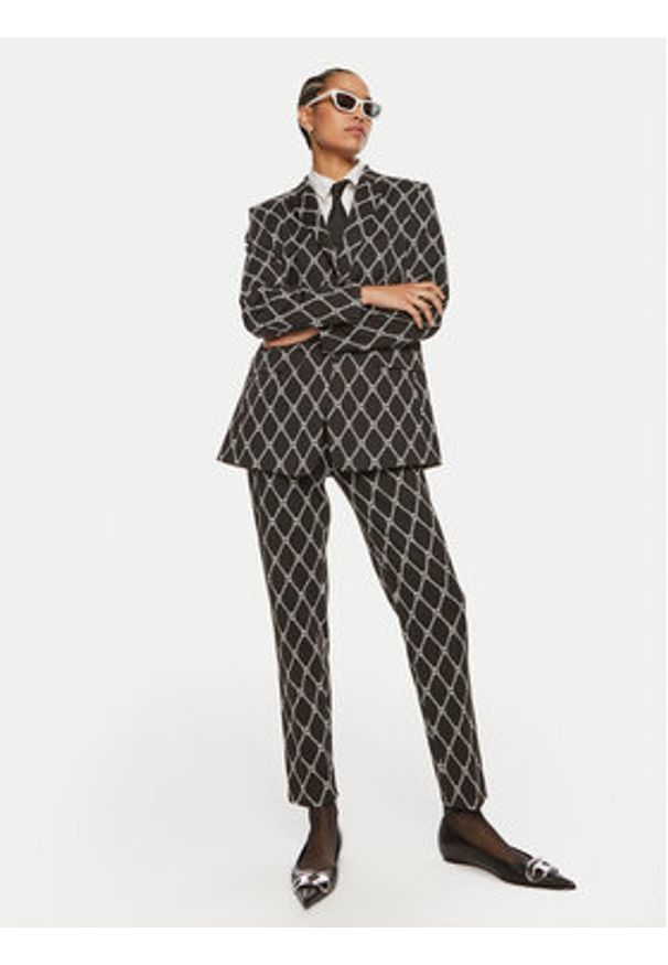 Hugo Chinosy Hedima 50519151 Czarny Slim Fit. Kolor: czarny. Materiał: syntetyk
