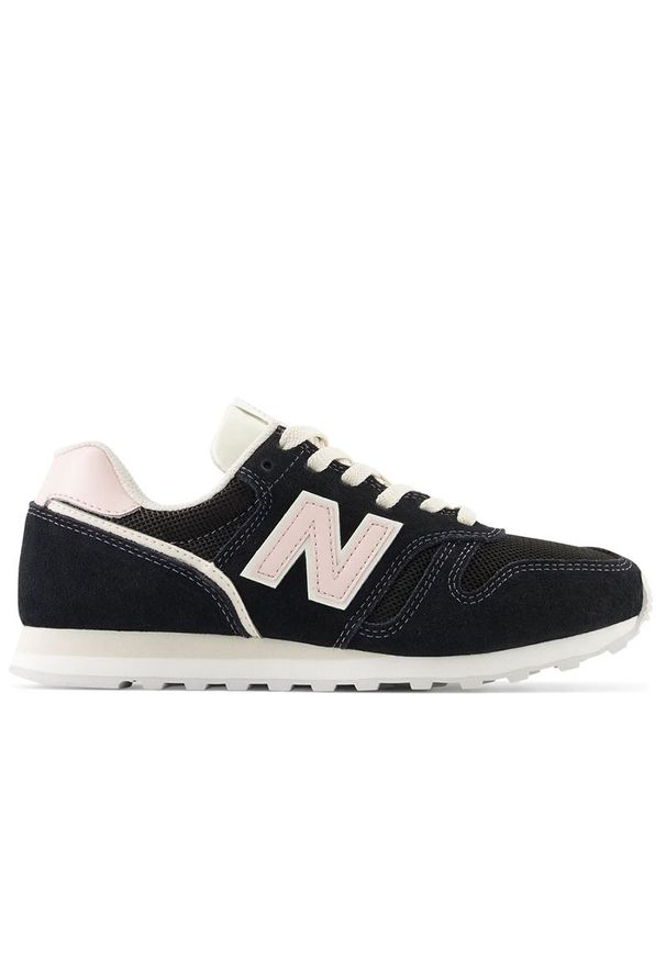 Buty New Balance WL373OE2 - czarne. Okazja: na co dzień. Kolor: czarny. Materiał: guma, syntetyk, zamsz, materiał, skóra. Szerokość cholewki: normalna. Model: New Balance 373