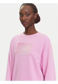 Tommy Jeans Bluza Gradient Flag DW0DW21396 Różowy Relaxed Fit. Kolor: różowy. Materiał: bawełna. Wzór: gradientowy #3