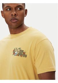 DC T-Shirt ADYZT05460 Żółty Regular Fit. Kolor: żółty. Materiał: bawełna