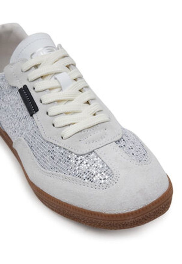 Steve Madden Sneakersy Emporia SM11003419 Srebrny. Kolor: srebrny. Materiał: materiał