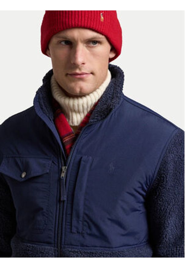 Polo Ralph Lauren Kurtka przejściowa 710850412018 Granatowy Regular Fit. Typ kołnierza: polo. Kolor: niebieski. Materiał: syntetyk