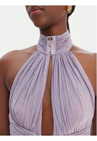 Elisabetta Franchi Sukienka wieczorowa AB-R18-61E2-V760 Fioletowy Regular Fit. Kolor: fioletowy. Materiał: wiskoza. Styl: wizytowy #3